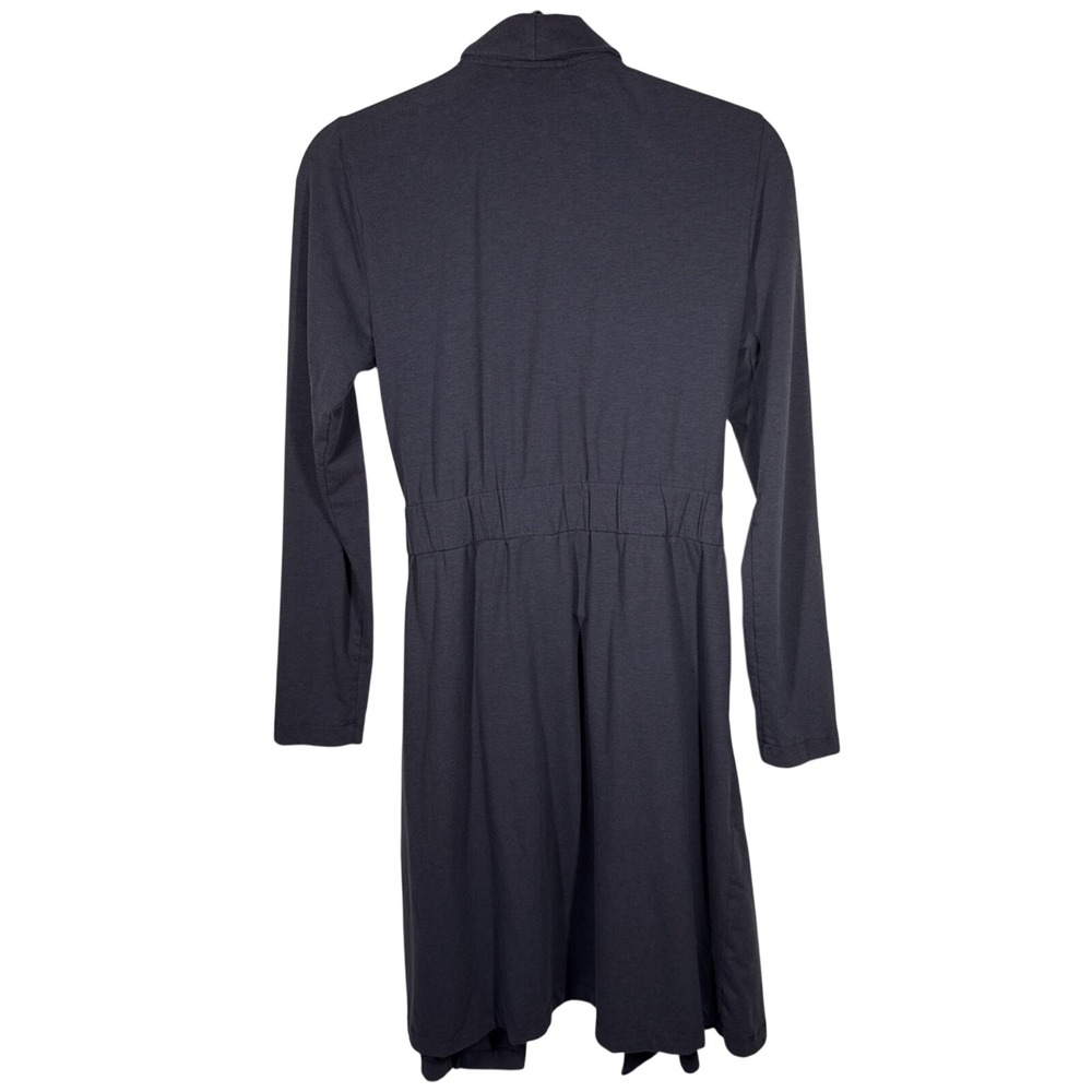SOMA Restore Aloe Knit Robe Size Small Grey Attached Belt Pockets - Picture 3 of 11
